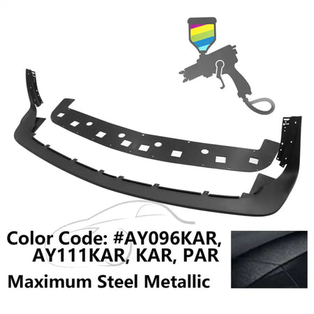 2018-2023 Dodge Challenger Demon Painted Front Bumper Lip PP Painted #KAR, PAR Maximum Steel Metallic