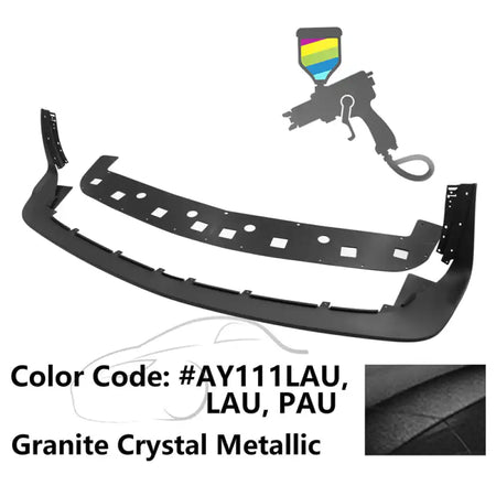 2018-2023 Dodge Challenger Demon Painted Front Bumper Lip PP Painted #LAU, PAU Granite Crystal Metallic