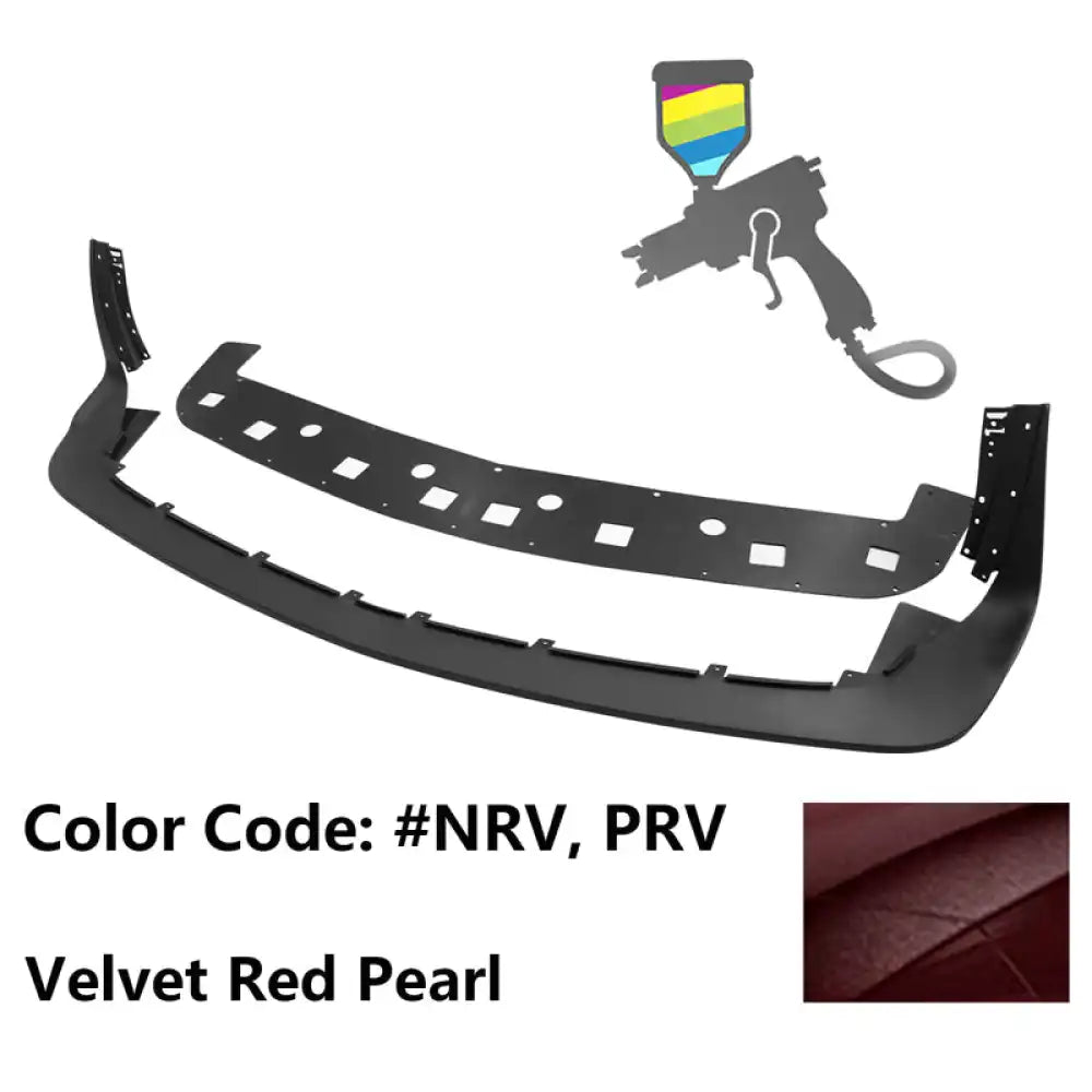 2018-2023 Dodge Challenger Demon Painted Front Bumper Lip PP Painted #NRV, PRV Velvet Red Pearl