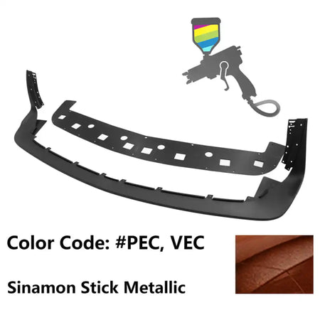 2018-2023 Dodge Challenger Demon Painted Front Bumper Lip PP Painted #PEC, VEC Sinamon Stick Metallic