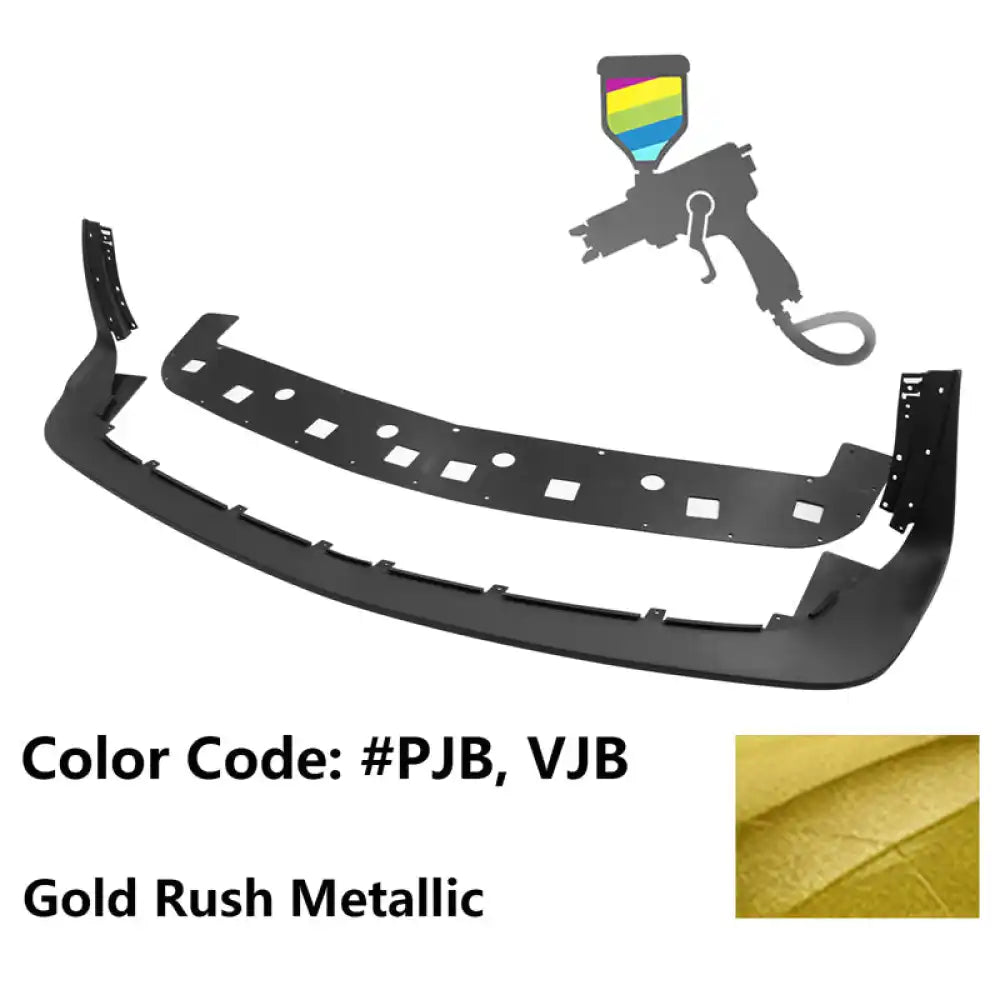 2018-2023 Dodge Challenger Demon Painted Front Bumper Lip PP Painted #PJB, VJB Gold Rush Metallic