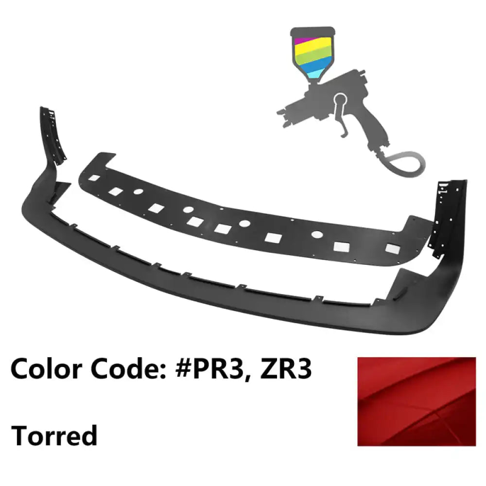 2018-2023 Dodge Challenger Demon Painted Front Bumper Lip PP Painted #PR3, ZR3 Torred
