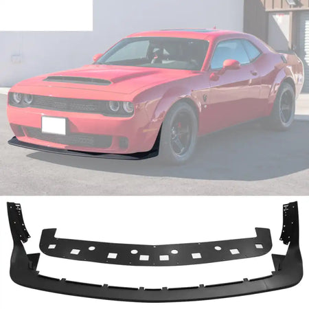 2018-2023 Dodge Challenger Demon Painted Front Bumper Lip PP Textured Black