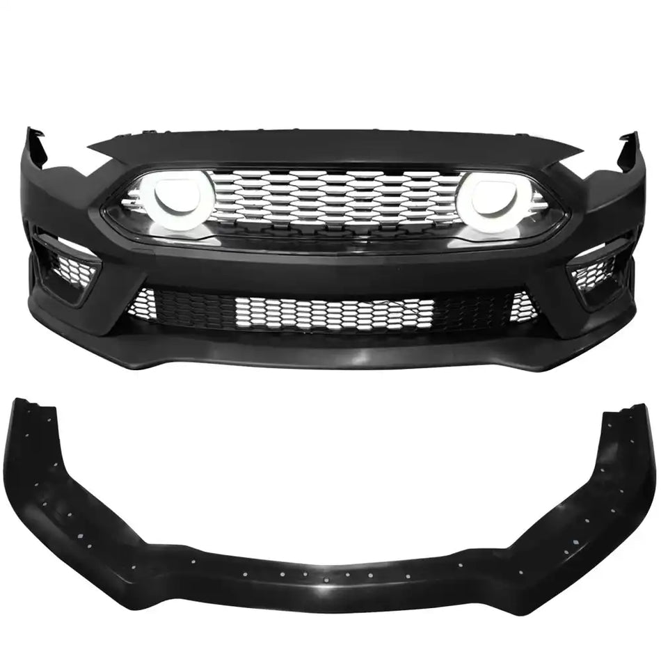 2018-2023 Ford Mustang 21+ Mach 1 Front Bumper Cover LED Grille W/ Lip