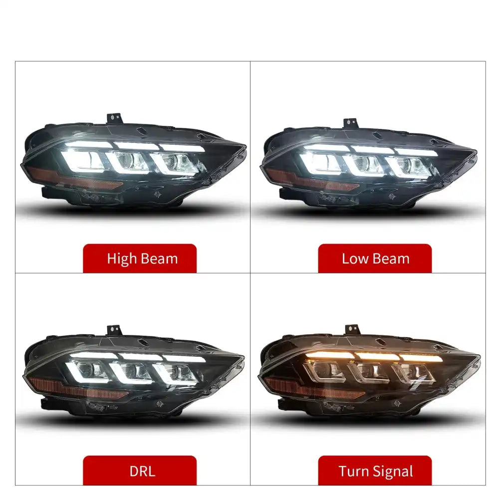 2018-2023 Ford Mustang Dark Horse Bumper Cover Switchback Headlight PP