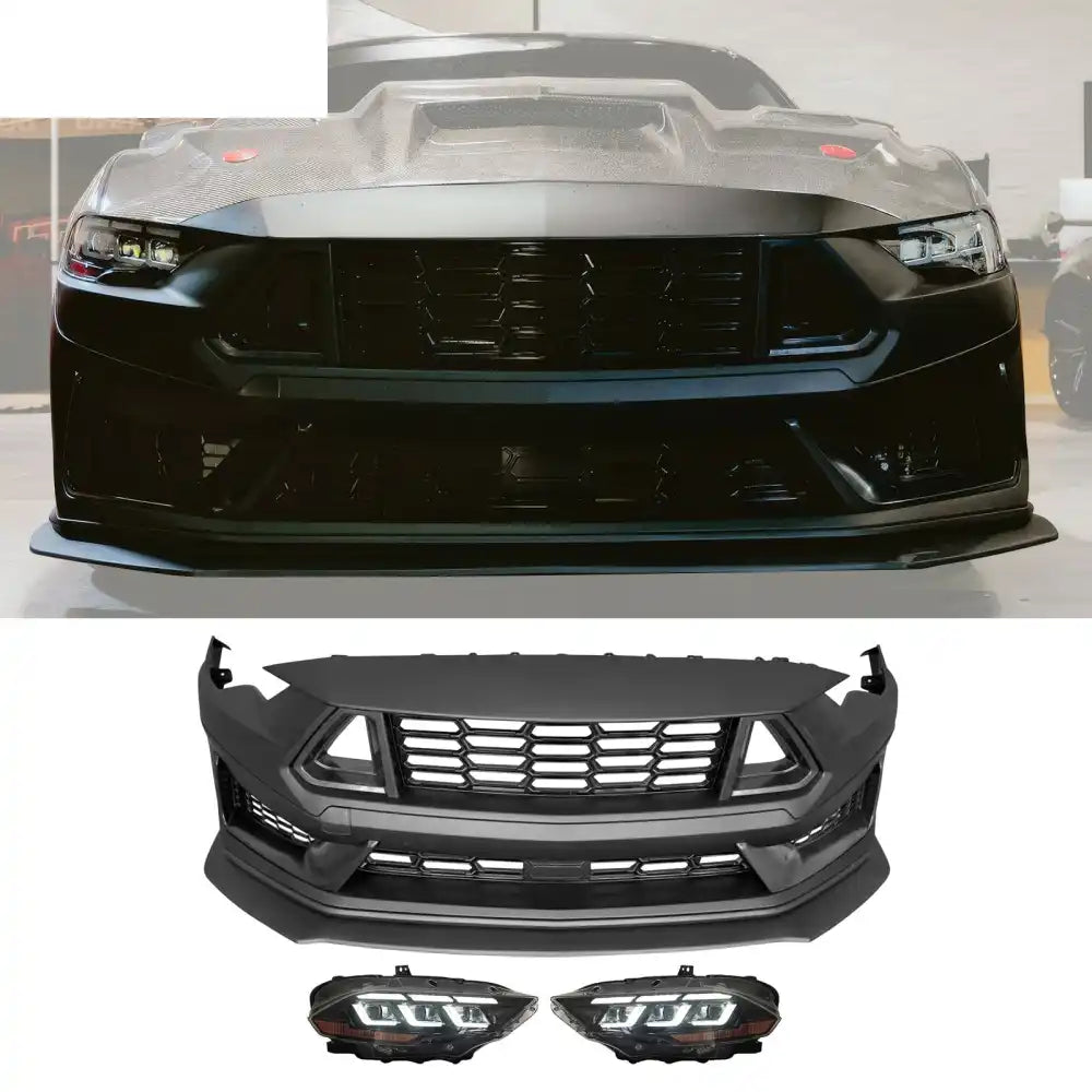 2018-2023 Ford Mustang Dark Horse Bumper Cover Switchback Headlight PP