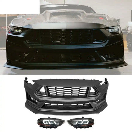 2018-2023 Ford Mustang Dark Horse Bumper Cover Switchback Headlight PP