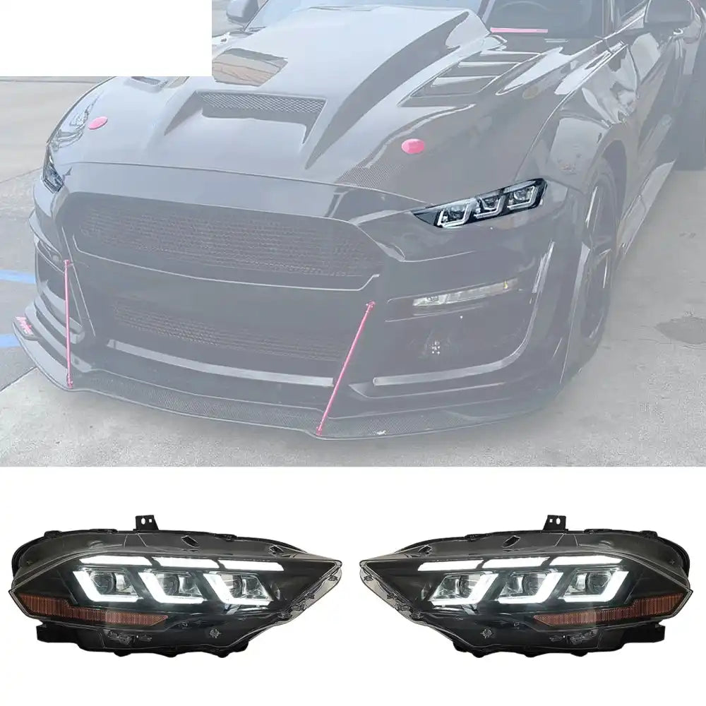 2018-2023 Ford Mustang Dark Horse Bumper Cover Switchback Headlight PP