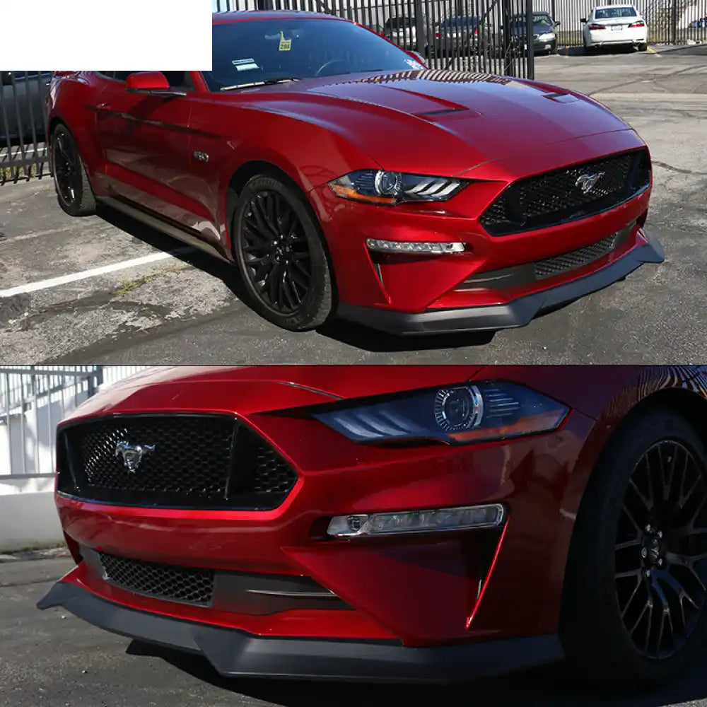 2018-2023 Ford Mustang GT R Spec Style Front Bumper Lip Splitter PP