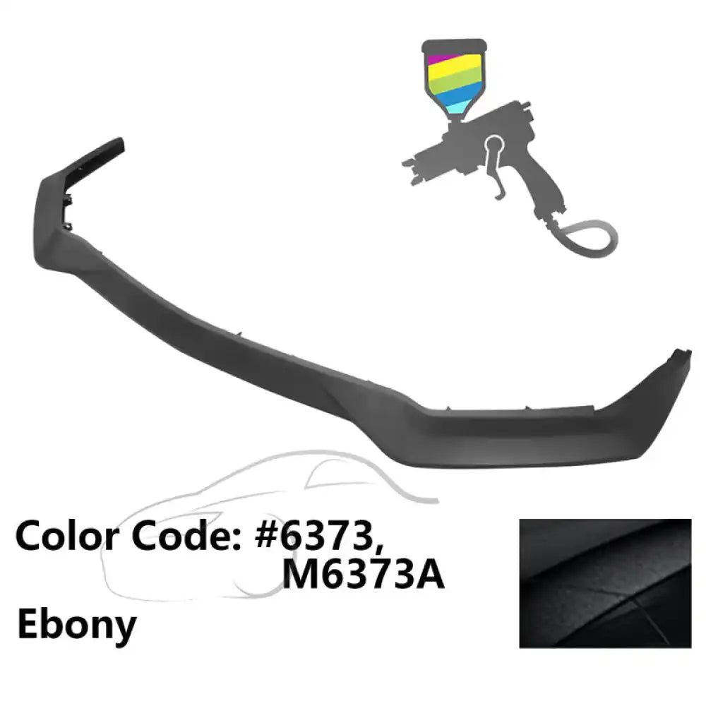 2018-2023 Ford Mustang GT R Spec Style Front Bumper Lip Splitter PP Painted #6373 Ebony