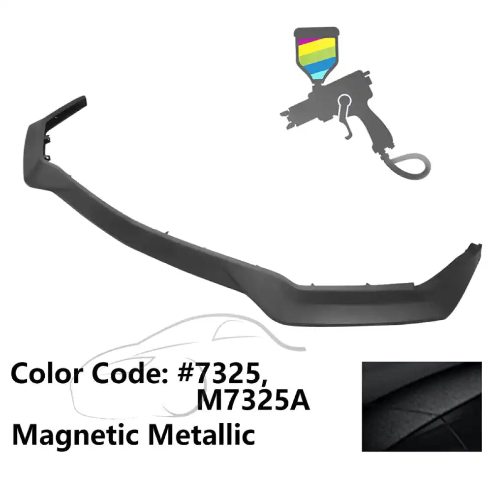2018-2023 Ford Mustang GT R Spec Style Front Bumper Lip Splitter PP Painted #7325 Magnetic Metallic