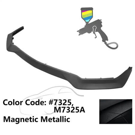 2018-2023 Ford Mustang GT R Spec Style Front Bumper Lip Splitter PP Painted #7325 Magnetic Metallic