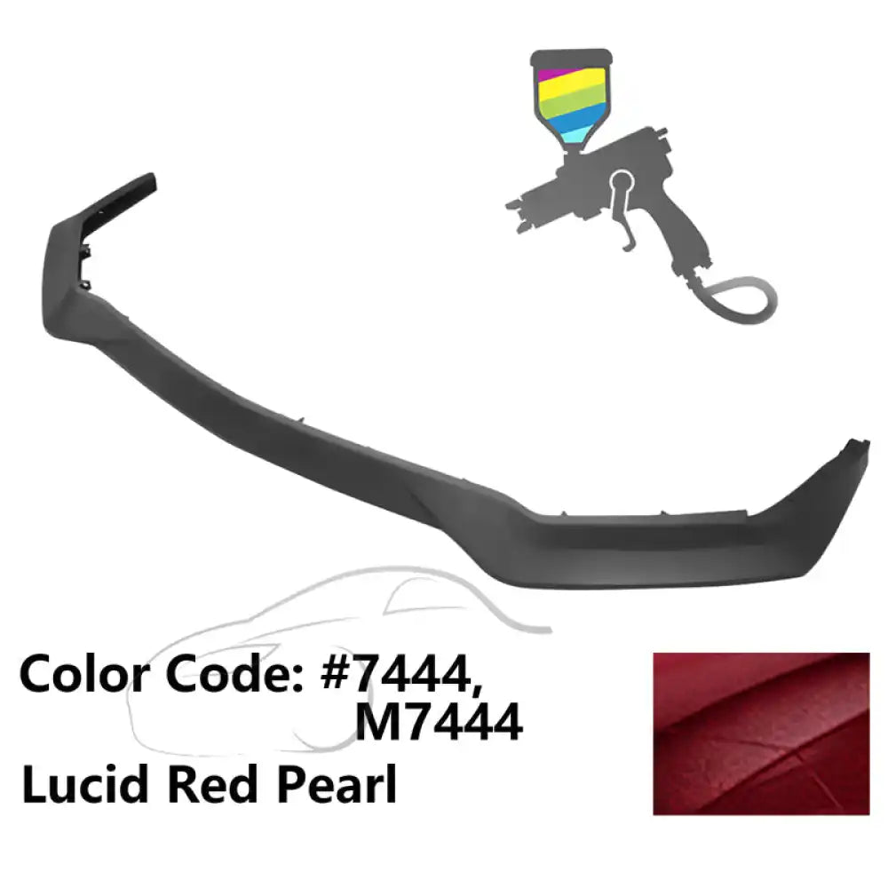 2018-2023 Ford Mustang GT R Spec Style Front Bumper Lip Splitter PP Painted #7444 Lucid Red Pearl