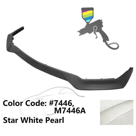 2018-2023 Ford Mustang GT R Spec Style Front Bumper Lip Splitter PP Painted #7446 Star White Pearl
