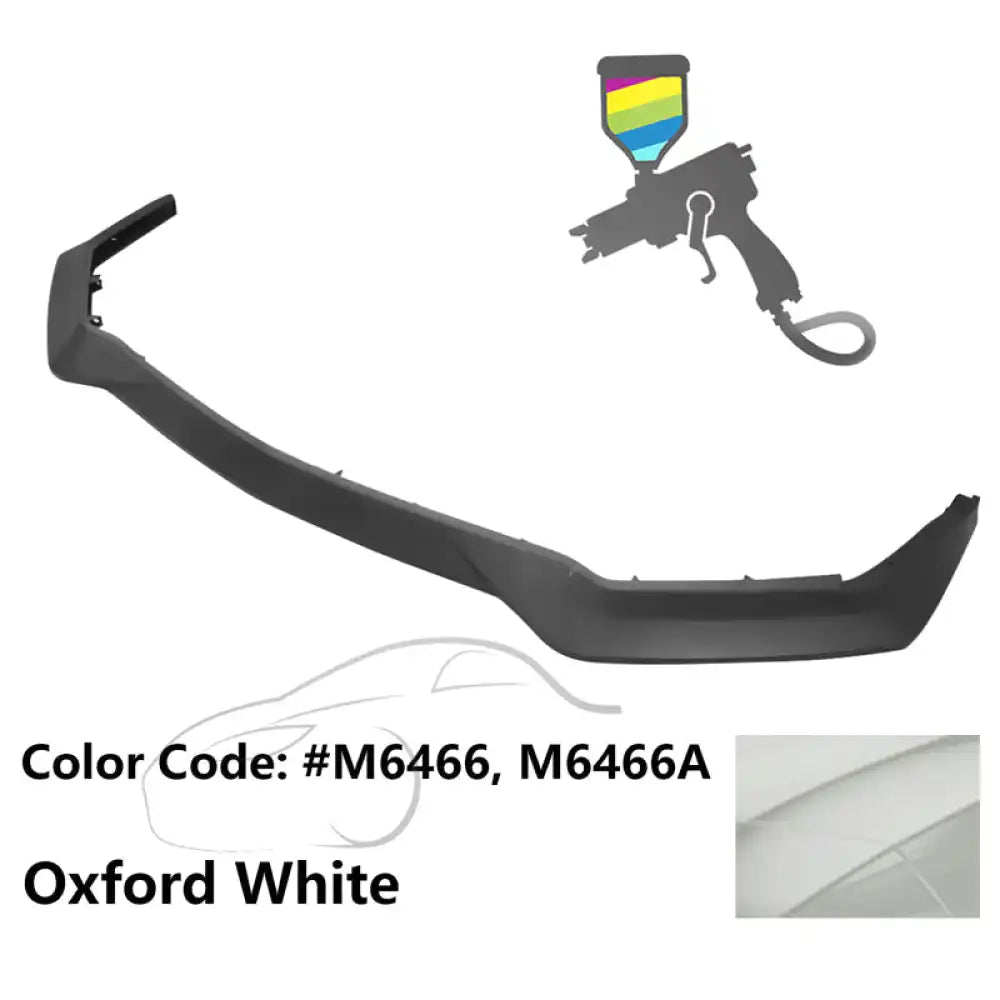 2018-2023 Ford Mustang GT R Spec Style Front Bumper Lip Splitter PP Painted #M6466 Oxford White