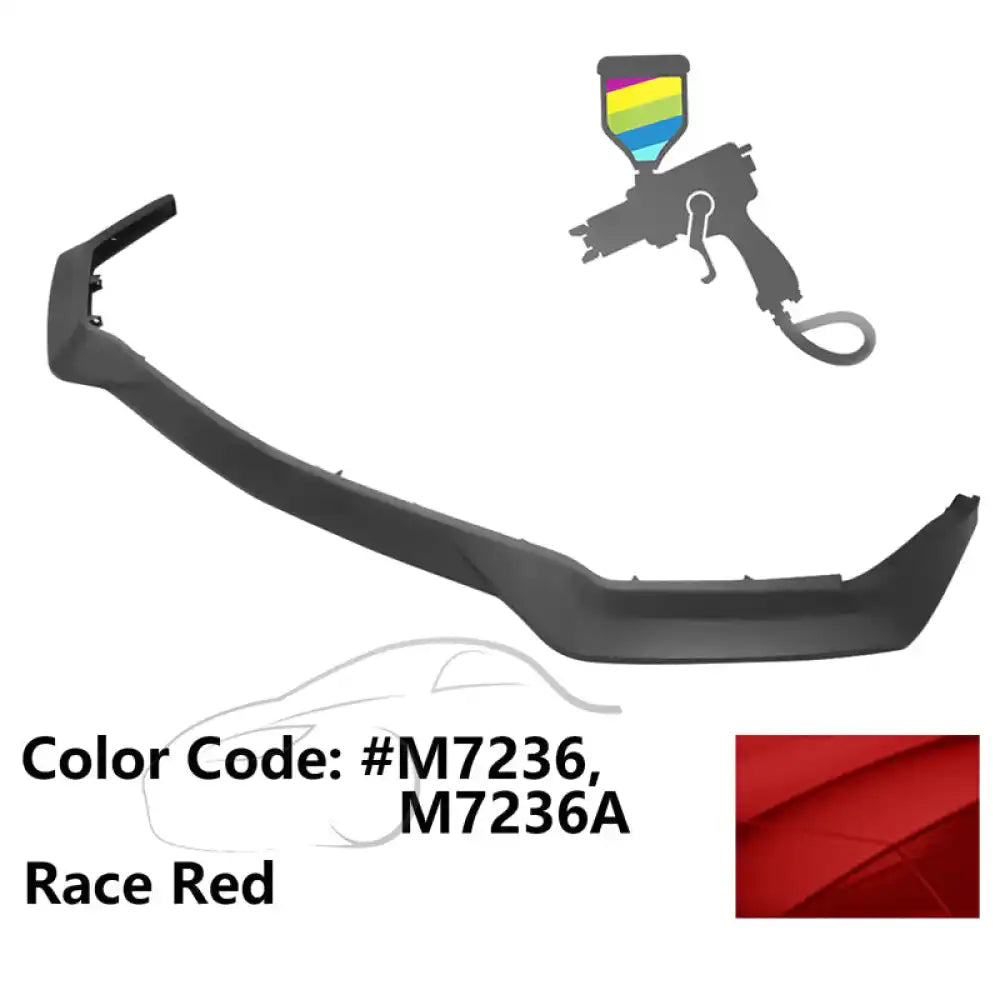 2018-2023 Ford Mustang GT R Spec Style Front Bumper Lip Splitter PP Painted #M7236 Race Red