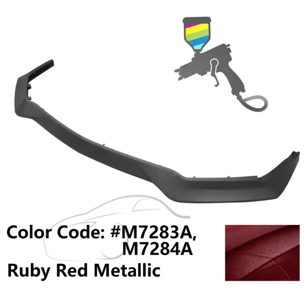 2018-2023 Ford Mustang GT R Spec Style Front Bumper Lip Splitter PP Painted #M7283A Ruby Red Metallic