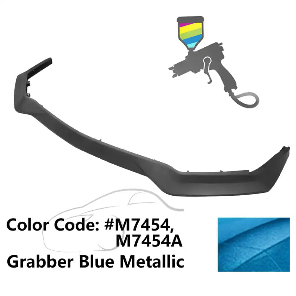 2018-2023 Ford Mustang GT R Spec Style Front Bumper Lip Splitter PP Painted #M7454 Grabber Blue Metallic