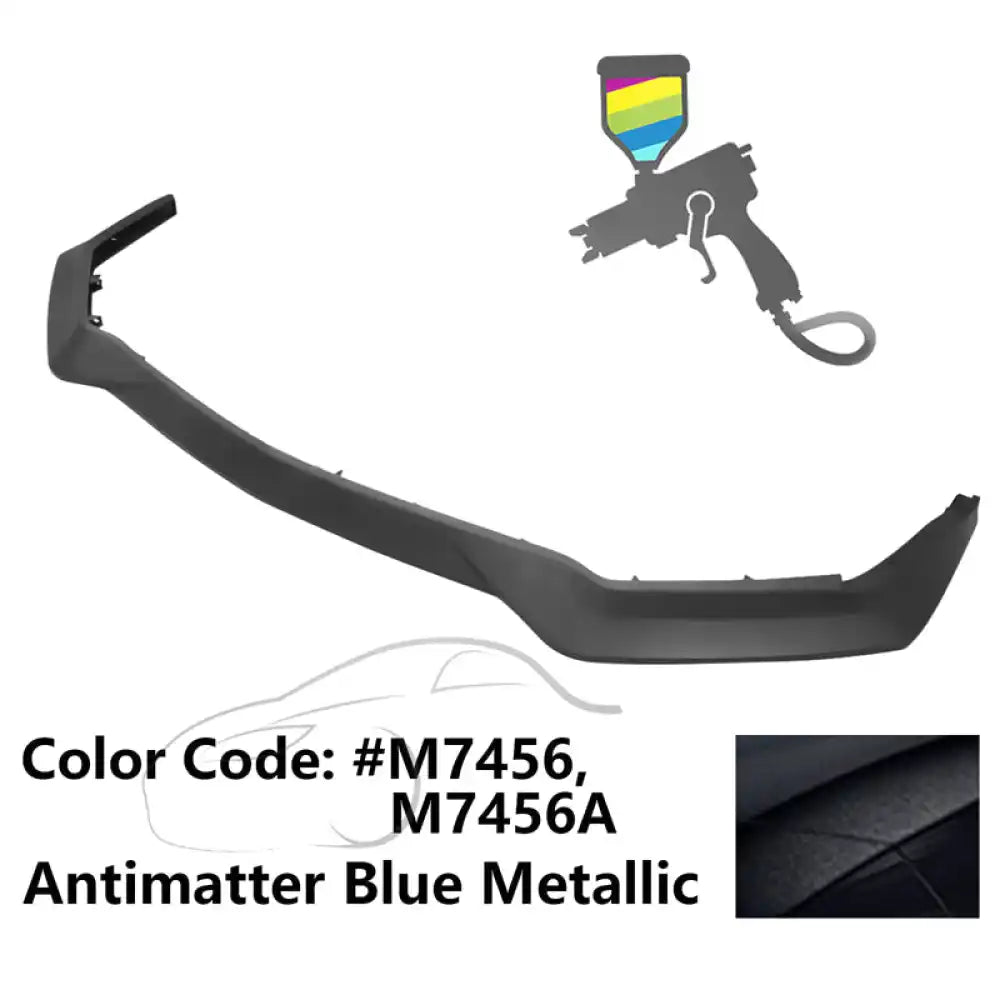 2018-2023 Ford Mustang GT R Spec Style Front Bumper Lip Splitter PP Painted #M7456 Antimatter Blue Metallic