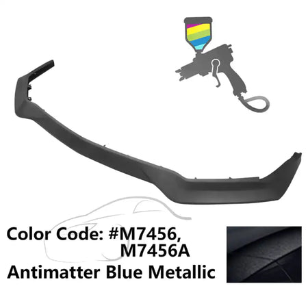 2018-2023 Ford Mustang GT R Spec Style Front Bumper Lip Splitter PP Painted #M7456 Antimatter Blue Metallic