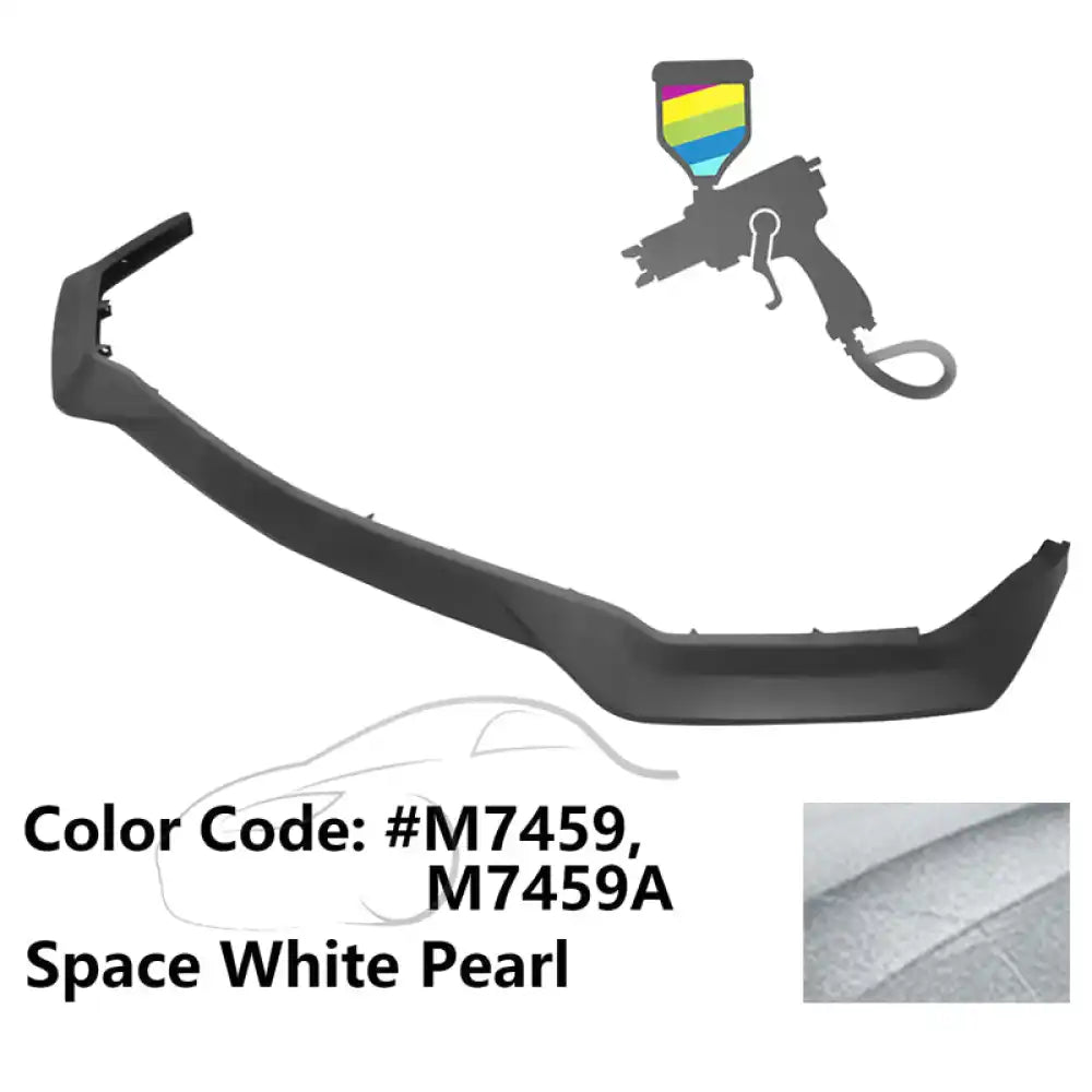 2018-2023 Ford Mustang GT R Spec Style Front Bumper Lip Splitter PP Painted #M7459 Space White Pearl