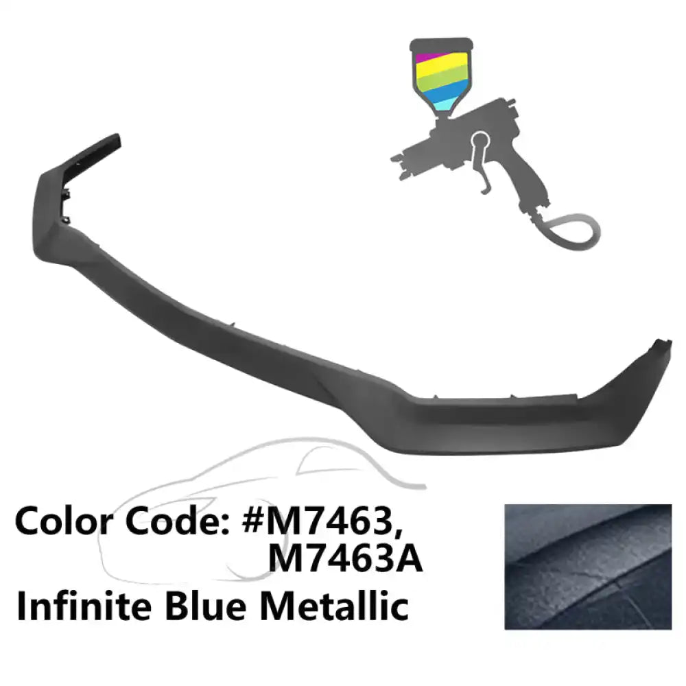 2018-2023 Ford Mustang GT R Spec Style Front Bumper Lip Splitter PP Painted #M7463 Infinite Blue Metallic