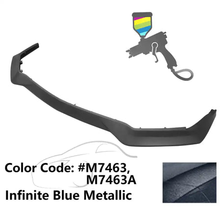 2018-2023 Ford Mustang GT R Spec Style Front Bumper Lip Splitter PP Painted #M7463 Infinite Blue Metallic