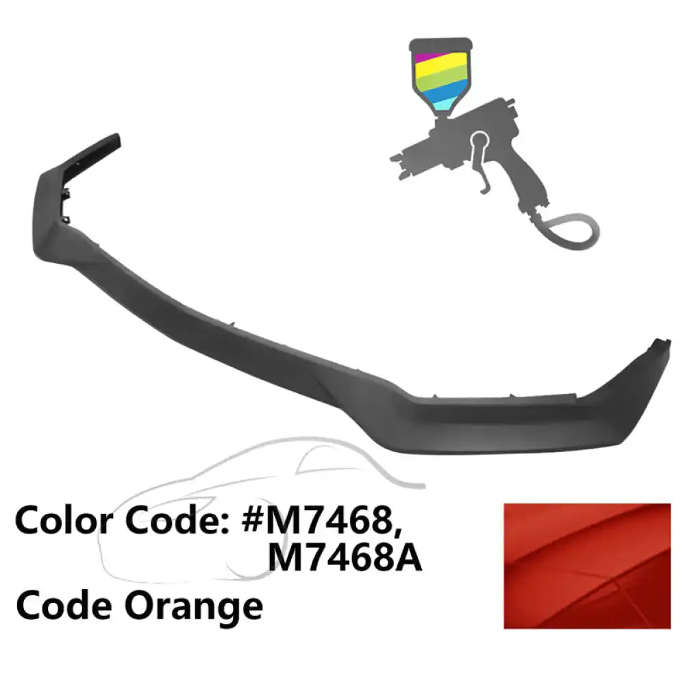 2018-2023 Ford Mustang GT R Spec Style Front Bumper Lip Splitter PP Painted #M7468 Code Orange
