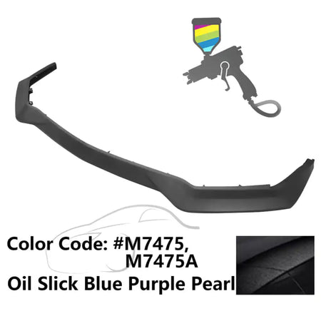2018-2023 Ford Mustang GT R Spec Style Front Bumper Lip Splitter PP Painted #M7475 Oil Slick Blue Purple Pearl