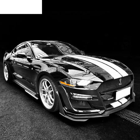 2018-2023 Ford Mustang GT500 Style Black Primer Front Bumper Lip PP