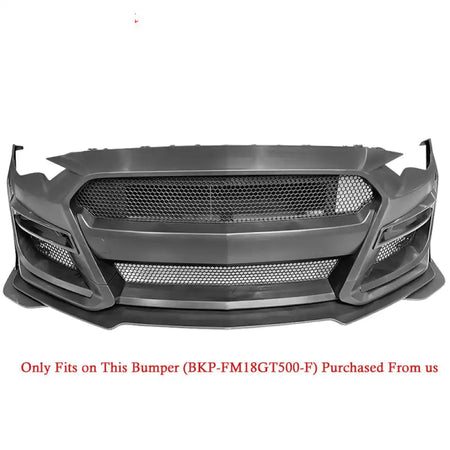 2018-2023 Ford Mustang GT500 Style Black Primer Front Bumper Lip PP