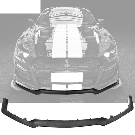 2018-2023 Ford Mustang GT500 Style Black Primer Front Bumper Lip PP