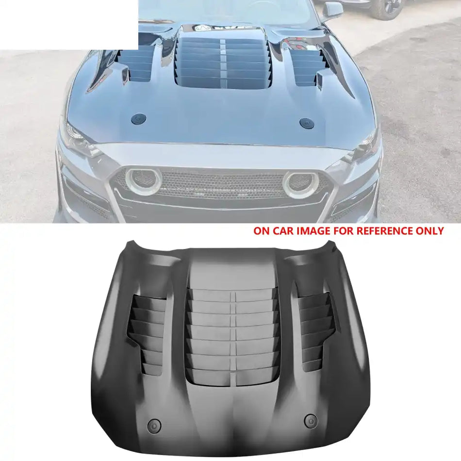 2018-2023 Ford Mustang GT500KR Style Front Hood Engine Bonnet Aluminum