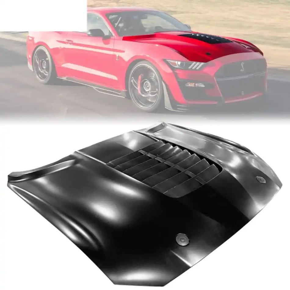 2018-2023 Ford Mustang Hood GT500 Style Unpainted Car Hood Aluminum