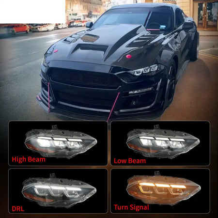 2018-2023 Ford Mustang Mach 1 Front Bumper Cover 2024 Headlights PP