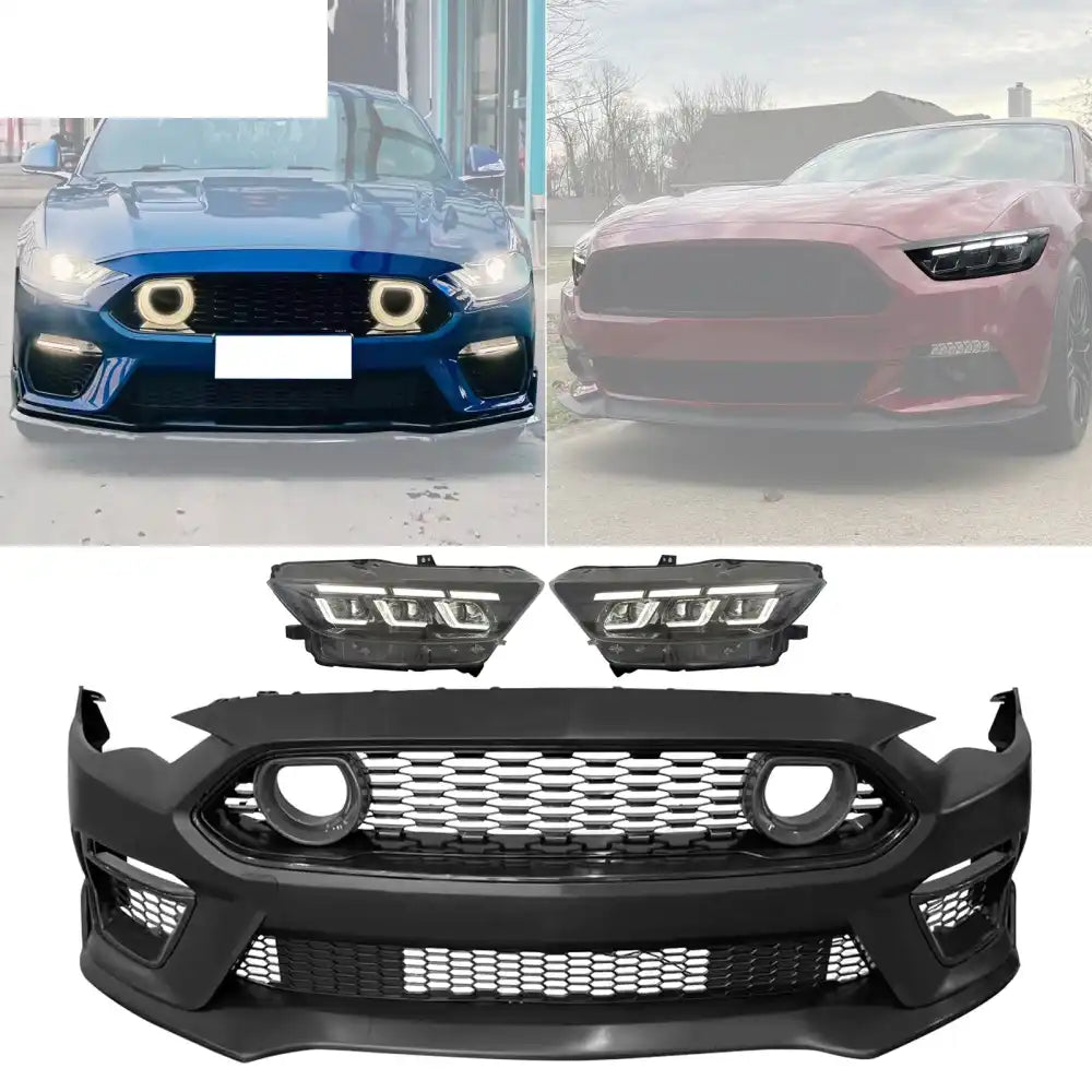 2018-2023 Ford Mustang Mach 1 Front Bumper Cover LED Grille Headlight
