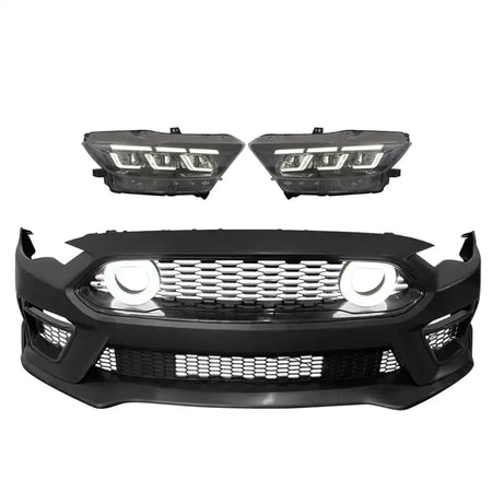 2018-2023 Ford Mustang Mach 1 Front Bumper Cover LED Grille Headlight