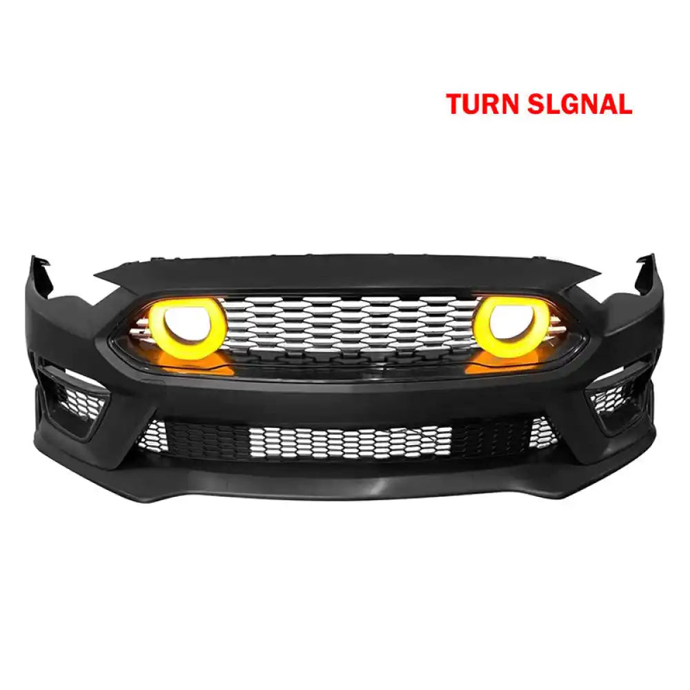 2018-2023 Ford Mustang Mach 1 Front Bumper Cover LED Grille Headlights