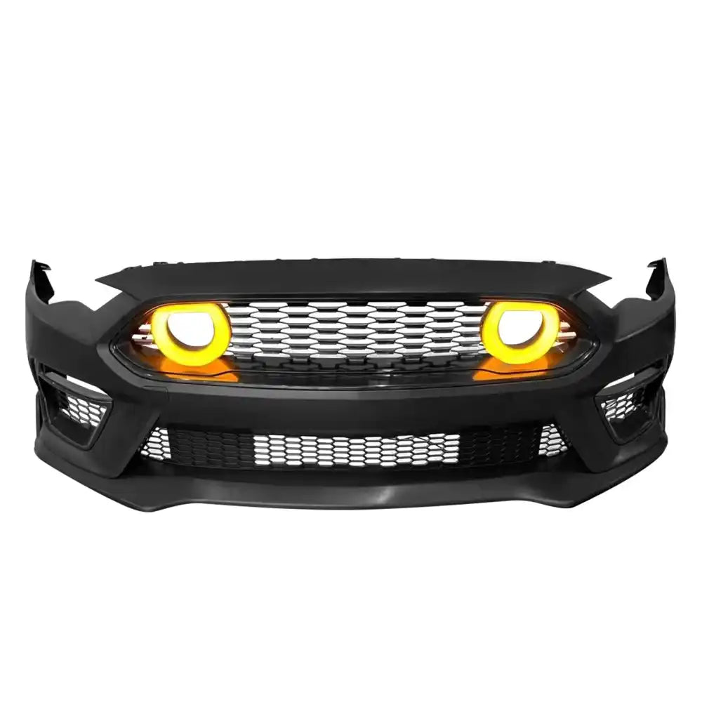 2018-2023 Ford Mustang Mach 1 Front Bumper Cover LED Headlights W/ Lip