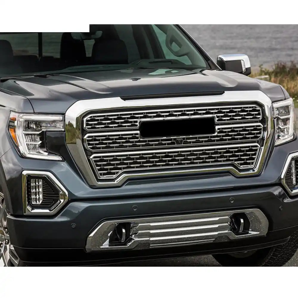 2019-2021 GMC Sierra 1500 Front Skid Plate Protection Chrome