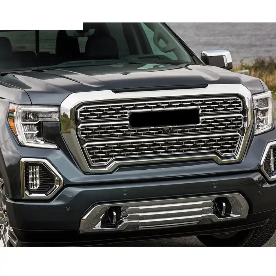 2019-2021 GMC Sierra 1500 Front Skid Plate Protection Chrome