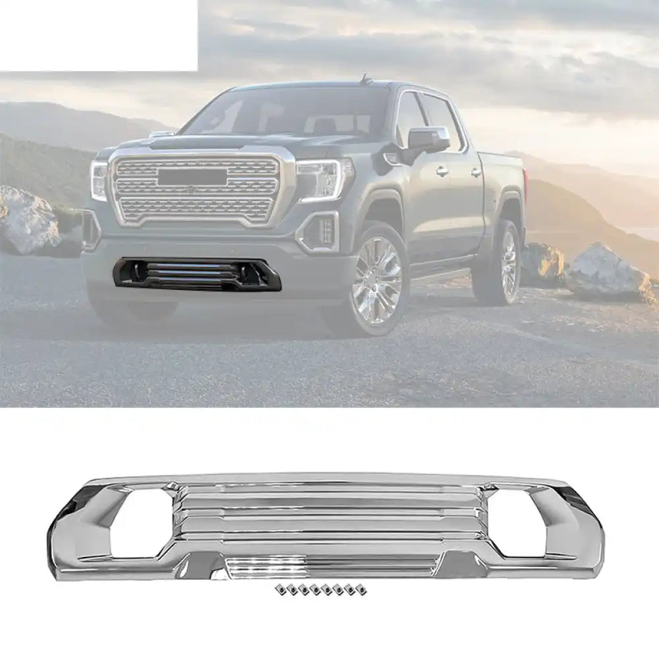 2019-2021 GMC Sierra 1500 Front Skid Plate Protection Chrome