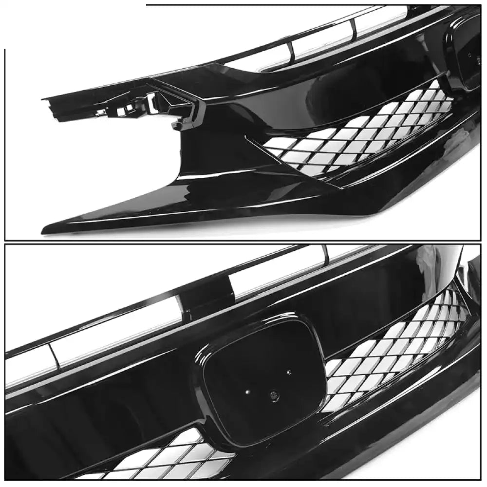 2019-2021 Honda Civic T-R Sedan Coupe Front Bumper Mesh Grille ABS