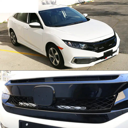 2019-2021 Honda Civic T-R Sedan Coupe Front Bumper Mesh Grille ABS