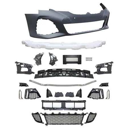 2019-2022 BMW 3 Series G20 Sedan M340 Style Black Front Bumper Cover Unpainted Black
