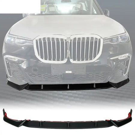 2019-2022 BMW G07 X7 M Sport Primer Front Bumper Lip Spoiler 3PC ABS