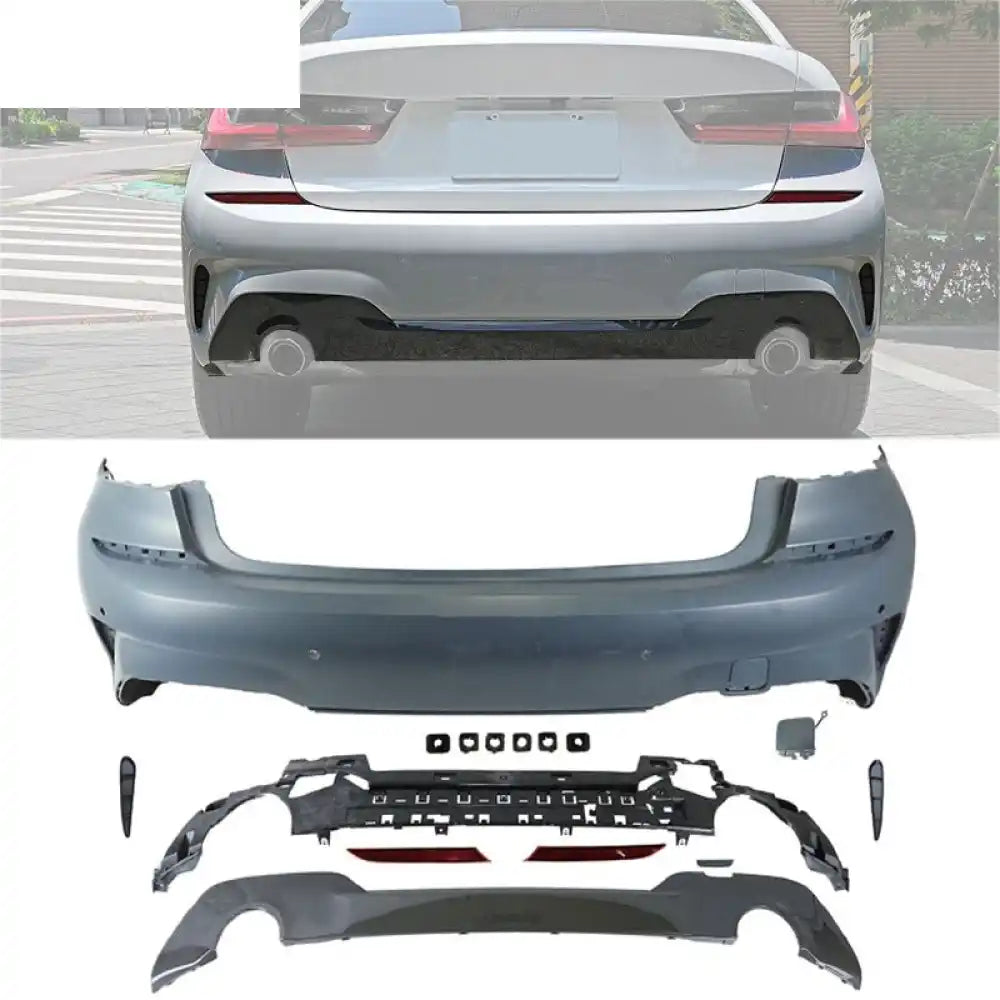 2019-2022 BMW G20 3 Series Sedan 4DR M-Tech Style Rear Bumper Cover