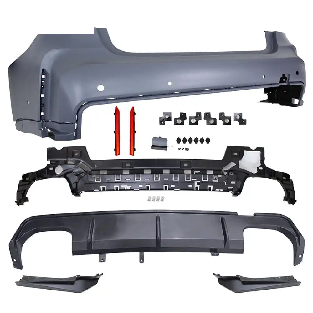 2019-2023 BMW G20 M3 Style Front Rear Bumper Retangular Tip&Side Skirt