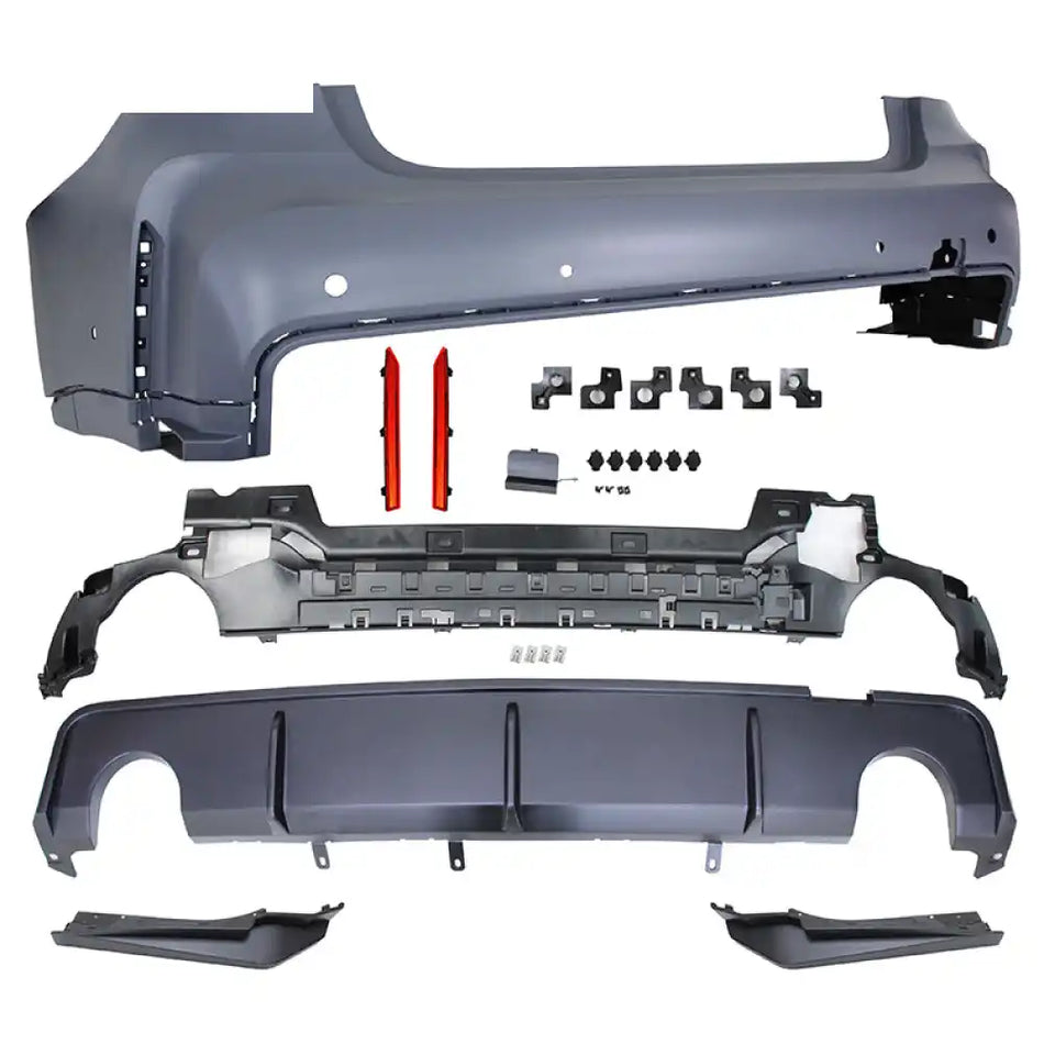 2019-2023 BMW G20 M3 Style Rear Bumper Cover for Round Tips Outlet