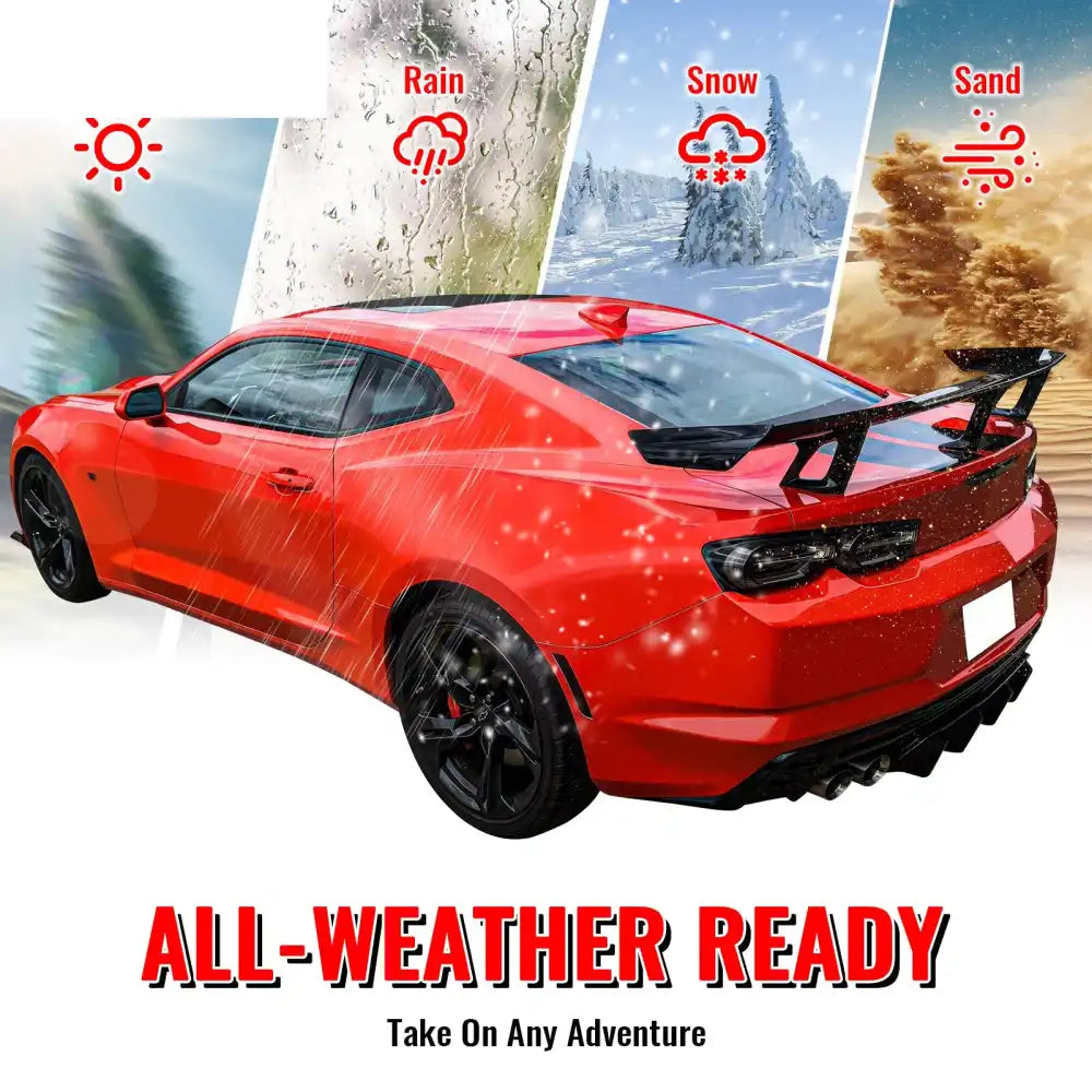 2019-2024 Chevrolet Camaro OE Style Rear Bumper Cover Replacement PP Unpainted Black